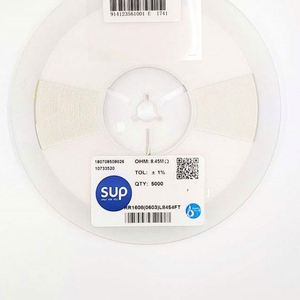 Bulk Discount RR1608 0603L8454FT 0603 1608 Resistors Chip Resistors SMD Resistors 8.45Mohm 1% 1/10W Thick Film Resistor - Product Image 1