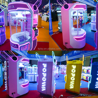 Machine à pinces en métal pour centre commercial, à monnayeur, avec paiement mobile par code QR, jeu de la roue des prix et des jouets