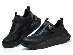 Zapatillas <span class=keywords><strong>de</strong></span> trabajo para todas las estaciones para hombre, suela intermedia <span class=keywords><strong>de</strong></span> Kevlar, diseño <span class=keywords><strong>de</strong></span> botón perezoso, zapatos <span class=keywords><strong>de</strong></span> <span class=keywords><strong>seguridad</strong></span> sin cordones con punta <span class=keywords><strong>de</strong></span> acero, estilo <span class=keywords><strong>deportivo</strong></span> para uso en fábrica - Product Image 1