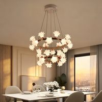 Plafonnier LED floral, lampe florale, 3 couleurs réglables, pour projets résidentiels et commerciaux
