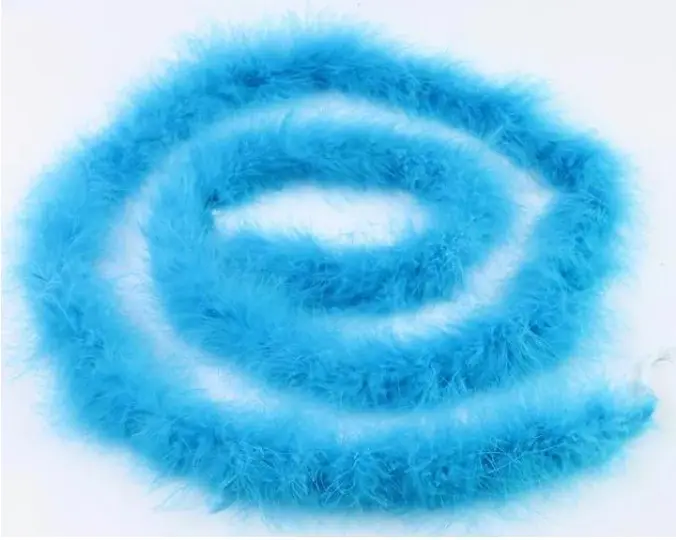 2 meters Fluffy Turkey Feather Boa Soft Full Plume Trim Stripe for Wedding Party Costume Stage Cosplay DIY Decoration