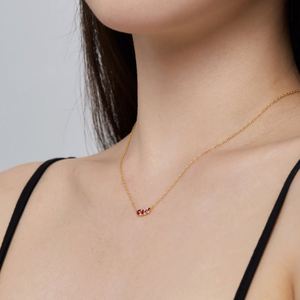 ดีไซน์หรูหราจาก Dylam เครื่องประดับสำหรับผู้หญิง เงินแท้ 925 ชุบโรเดียม ทอง 18K ประดับด้วยเพชรคิวบิกเซอร์โคเนีย 5A สร้อยคอพร้อมจี้ - Product Image 6