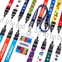 CH Wholesale Sublimation Printing Polyester Lanyards With Logo Custom Certification Keychain OEM ODM ECO Promotion Event Gifts