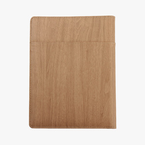 Carnet de notes professionnel à feuilles mobiles en cuir avec finition imitation bois, grain de bois importé, personnalisable - Product Image 6