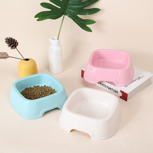 Bol carré pour animaux de compagnie, bol pour nourriture et eau pour chats et chiens, bol pour chat écologique de couleur bonbon, mangeoire pour animaux de compagnie. - Product Image 5