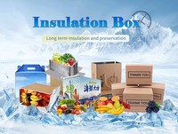 Großhandel Kühlketten-Transportbox Versandkarton für Tiefkühlprodukte Meeresfrüchte Obst Gemüse Verpackung Isolierung Karton Thermoboxen