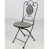 Ensemble de mobilier d'extérieur moderne et durable, 3 pièces, chaise et table de bistrot en fer, pour balcon, jardin, hôtel/salon