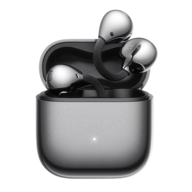 OWS Pro2 Clip-on Wireless Earbuds Black Purple 5.3 Type-C In-Ear IPX-5 Waterproof Gaming Earphones LED Indicator