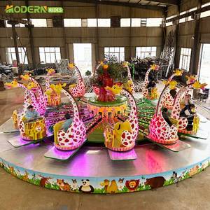 Manège Girafe : Grand équipement d'amusement extérieur pour parcs et fêtes foraines - Product Image 3