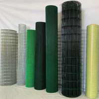 Grillage soudé PVC à mailles carrées, anti-rouille, pour clôture de jardin et cage à oiseaux – Filet durable – Offre spéciale