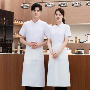 เสื้อเชฟแขนสั้นทำจากผ้าระบายอากาศได้ดีแจ็คเก็ตสำหรับทำอาหารร้านอาหารเครื่องแบบพ่อครัวสำหรับทุกเพศ - Product Image 3