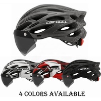 Avec feu arrière amovible pare-soleil amovible vtt vélo de route hommes femmes casques de cyclisme pour adultes