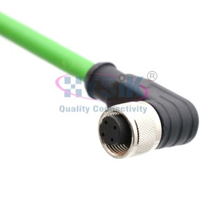 สายอะแดปเตอร์ M12 หัวต่อแบบตัวเมีย 5 พิน เป็น RJ45 สีน้ำเงิน แบบ 2 แกน ป้องกันสัญญาณรบกวน - Product Image 5
