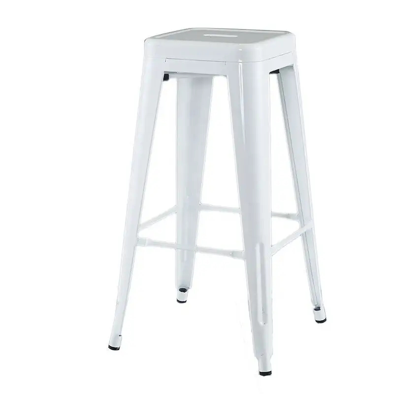 High Quality Industrial Style Wholesale Durable Stackable Metal Bar Stool Chair