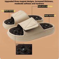 BAEWOON L25 Sandal Pijat Akupresur Pria Sandal Rumah Kasual Satu Garis Sandal Wanita Pantai Luar Ruangan Musim Panas