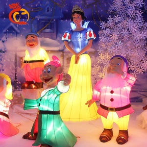 Parc d'attractions nouvel an chinois neige blanche et les sept nains festival de lanterne de soie à vendre - Product Image 3