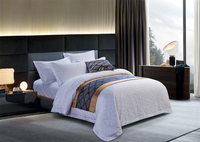 Luxe en gros King Size couette drap de lit couverture en coton hôtel 100% couvre-lit literie housse de couette ensemble