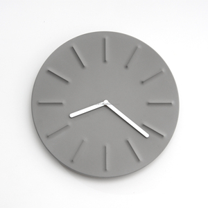 Horloge murale en béton vert de 12 pouces Fresh Decor, aiguilles blanches, matériau écologique, OEM/ODM, décoration personnalisée pour salon et bureau - Product Image 2