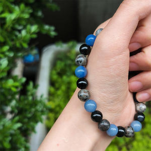 Energía meditación Fengshui joyería de los hombres Natural potente Emberlite brillante fuego roca piedra Chakra Yooperlite pulseras - Product Image 5