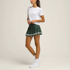 Tenue en tissu amincissant rose Robes pour femmes Robes blanches pour femmes <span class=keywords><strong>avec</strong></span> short Jupe de <span class=keywords><strong>tennis</strong></span> - Product Image 2