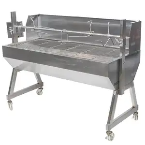 1500mm Stainless Steel Charcoal BBQ <strong>Grill</strong> Spartan Pig Spit Roaster <strong>Grill</strong> - Product Image 1