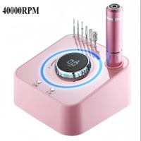 Oxxi Forte perceuse à ongles professionnelle haute qualité 40000 tr/min 40W haute vitesse bureau électrique vente en gros rose polisseuse à ongles