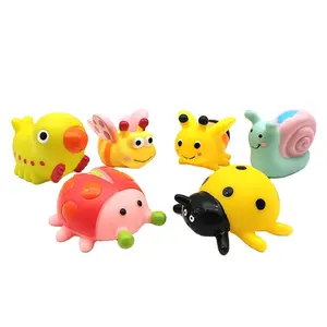 批发中国玩具制造商散装乙烯基动物小型迷你婴儿水上玩具玩具女童沐浴玩具