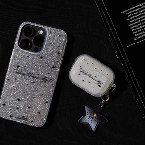 เคส2ND airpods Pro พร้อมพวงกุญแจแฟชั่นน่ารักลายดาวระยิบระยับระยิบระยับระยิบระยับสำหรับ Apple airpods 1 2 3 GIRL - Product Image 5