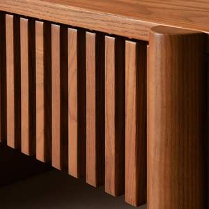 Ajunion โต๊ะกาแฟไม้วอลนัทแบบมินิมอลลิสต์หรูหราตู้ลิ้นชักที่มองไม่เห็นโต๊ะกาแฟสี่เหลี่ยมสำหรับเฟอร์นิเจอร์ห้องนั่งเล่น - Product Image 6