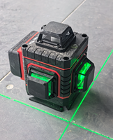 Niveau laser vert, mode extérieur, haute précision, mode de verrouillage rétroéclairé, magnétique, 16 lignes, longue portée, faisceau adaptatif complet