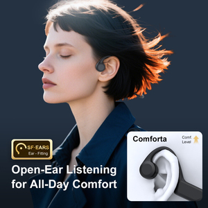 Auriculares Inalámbricos de Conducción Ósea Bluetooth 5.3, Auriculares Deportivos con Control de Botones Detrás de la Oreja, Resistentes al Agua IPX5 - Product Image 4