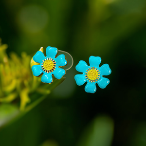 Fashion <b>Stud</b> <b>Earrings</b> 316L Stainless Steel PVD Gold Plating Sustainable Resistant Flower Design - Product Image 3