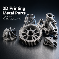 Pièces métalliques imprimées en 3D, prototypage rapide haute précision en 3 jours