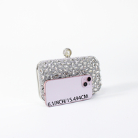 Pochette de soirée de luxe pour femme, motif feuille entière, avec cadre en strass, fermoir perle et diamant, sac à bandoulière pour gala, cocktail et bal de promo
