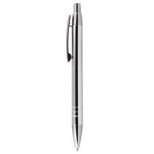Stylo bille en aluminium chromé orange, personnalisé, pointe de 1,0 mm, thème sportif, promotionnel, en forme de plume - Product Image 2