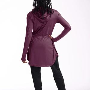 ชุดออกกำลังกายมุสลิมสำหรับผู้หญิง ชุดกีฬาแบบสบายๆ สไตล์มุสลิม เนื้อผ้านุ่มลื่นแบบเนย สีแดงอมเขียว - Product Image 2