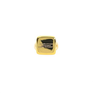 แหวนแฟชั่น สแตนเลสสตีล 316L ชุบทอง PVD ดีไซน์ทรงสี่เหลี่ยม ทนทาน เป็นมิตรต่อสิ่งแวดล้อม เครื่องประดับที่โดดเด่น - Product Image 2