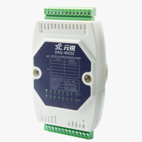 Módulo de E/S de Salida Analógica de 16 Canales YMYS RS485 con Resolución de 12 Bits y Precisión del 0.1% para Automatización Industrial (Tipo PLC)