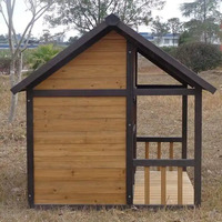 Hoge Kwaliteit Houten Outdoor Kattenopvang Grote Spar Hout Hondenkennel Hondenproducten Hondenhok