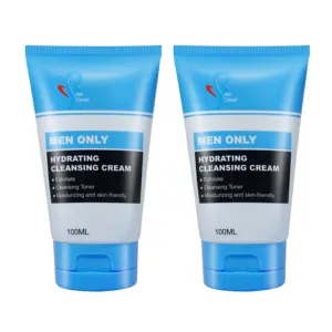 Best chinese face cleanser set briggtening face foam wash exfoliate moisturizing men's face wash cream manufacturing