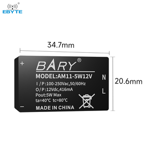 EBYTE AM11-5W12V 12V high efficiency Safety isolation Low power AC-DC step-down power wireless switch module - Product Image 2