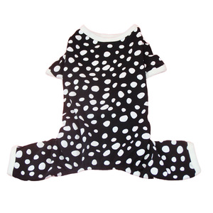 Pijamas para Perros ChongTa, Talla Pequeña, Ropa de Algodón con Puntos Blancos y Negros para Perros Pequeños como Teacup, Teddy, Pomeranian, Maltese, Yorkshire Terrier - Product Image 5