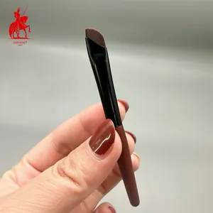 Mini Custom Logo Professional Blade Flat Thin Eyebrow Brush Private Label Wholesale Makeup Brushes