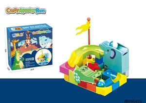 Op Maat Gemaakte Milieuvriendelijke Hoge Kwaliteit 31 Stuks Diervormige Bouwstenen Educatief Plastic Speelgoed Met Marmeren Pistolen - Product Image 4