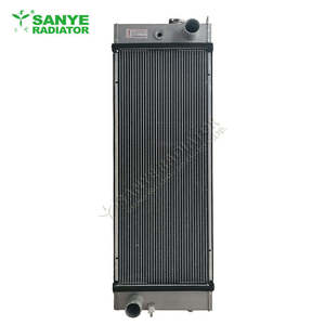Radiatore a piastre in alluminio <span class=keywords><strong>Kobel</strong></span>--co SANYE 200-8 per serbatoio acqua, lunga durata, connessione flangiata/filettata, per motore escavatore, 6 mesi di garanzia - Product Image 1