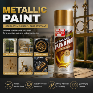<span class=keywords><strong>Peinture</strong></span> en aérosol métallique dorée multicolores haute performance et écologique pour métal, bois, verre et plastique ABS - Product Image 2
