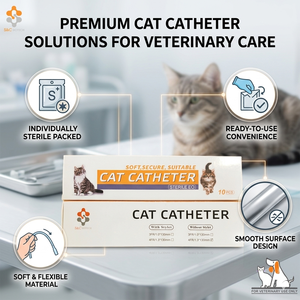 <span class=keywords><strong>Cat</strong></span>éter Urinario Veterinario al por Mayor para Gatos con Estilete, para Retención y Lavado - Product Image 1