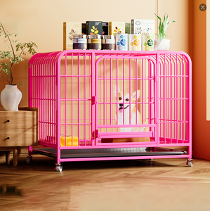 Customized Indoor Large Metal <b>Dog</b> Cage square Tube Wire <b>Dog</b> Cage Anti-impact <b>Dog</b> Cage with Tray for Easy Cleaning - Product Image 6