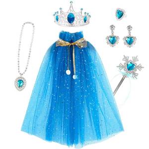 MS Vente Flash Robe de Princesse pour Fille, Cape de Reine Fantaisie avec Accessoires, Ensemble Cadeau pour Anniversaire - Product Image 2
