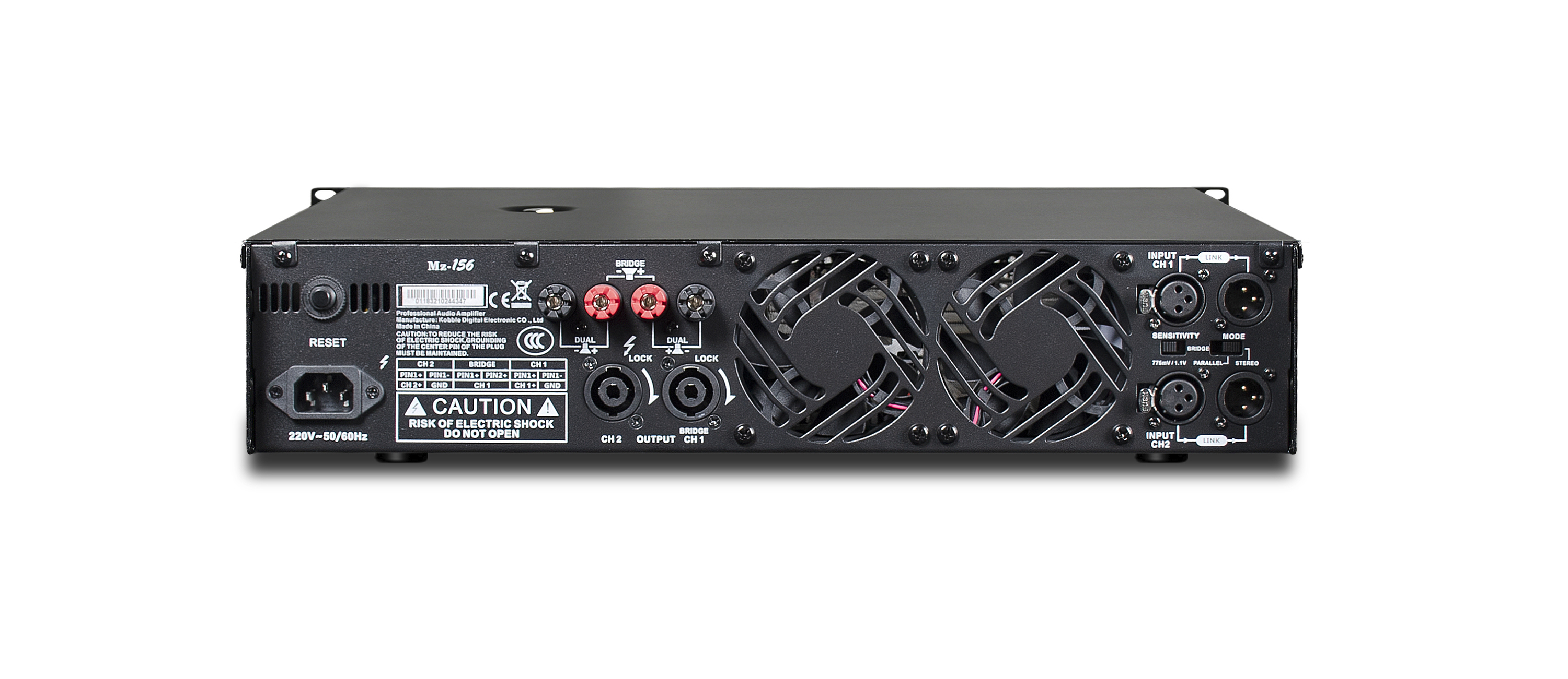 Toroidal Power Amplifier - 2 Channel 2x1500w@8ohm MZ-156